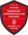 Advanced Infrastructure Hacking certification badge